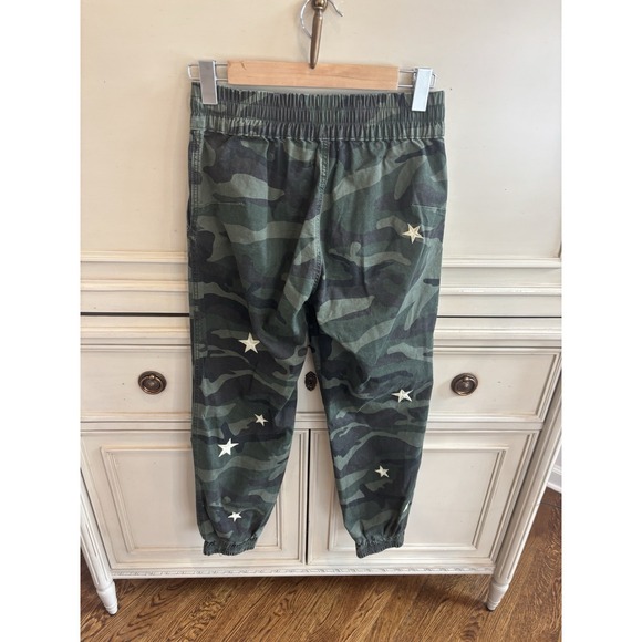 Driftwood Boho Drawstring Camo Gold Star Cotton Jogger Pants Small Elastic Waist - Picture 4 of 6
